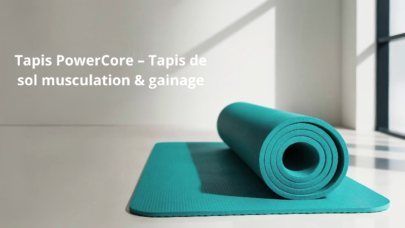 Tapis PowerCore – Tapis de sol musculation & gainage